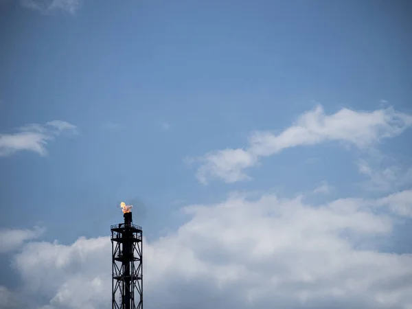 Refinaria de petróleo Kalush Neftekhim — Fotografia de Stock