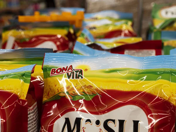 Bona Vita Musli  is seen  on store shelf — Stock Photo, Image