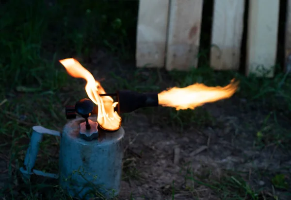 Ignition Blowtorch Work — Stock Photo, Image