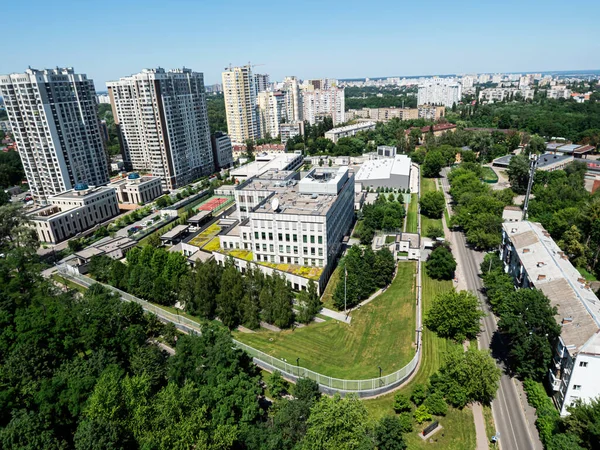 Vista Aeial Embaixada Dos Eua Kiev Ucrânia — Fotografia de Stock