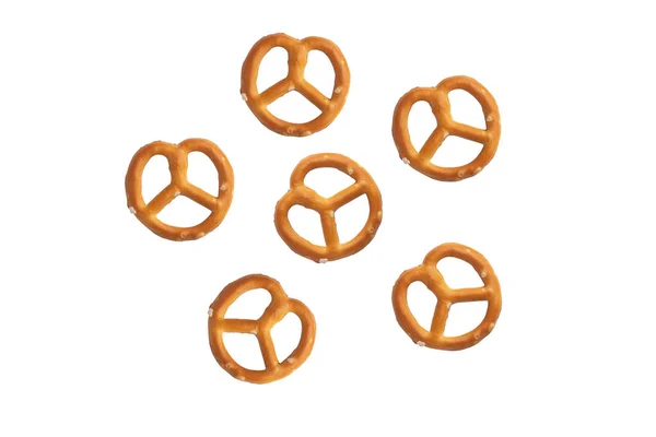 Salted mini pretzels snack — Stock Photo, Image