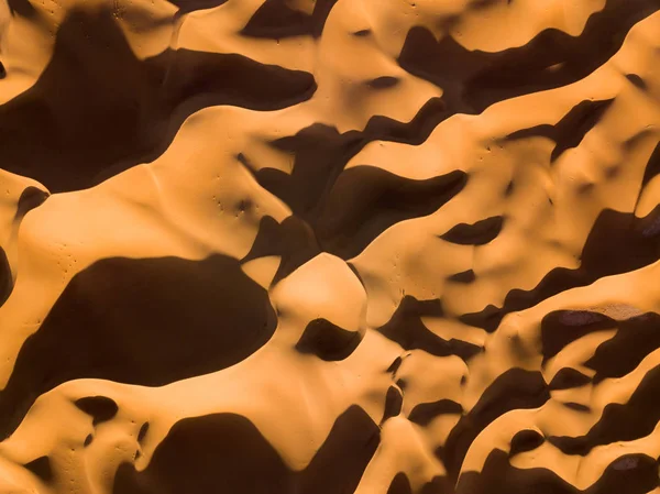 サハラ砂漠の砂丘に空中のトップ ビュー — ストック写真