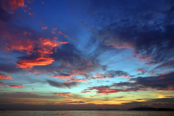 Beautiful Sky Background Tropical Sea Sunset — Stock Photo, Image