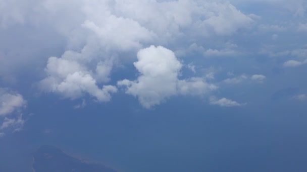Flygfoto på stormmoln — Stockvideo