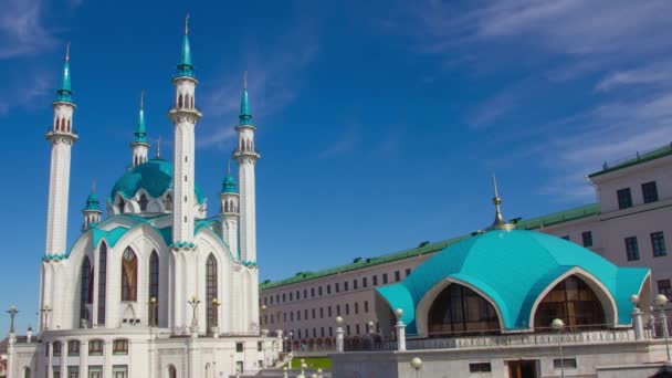 在喀山克里姆林宫，俄罗斯库尔谢里夫清真寺 — 图库视频影像