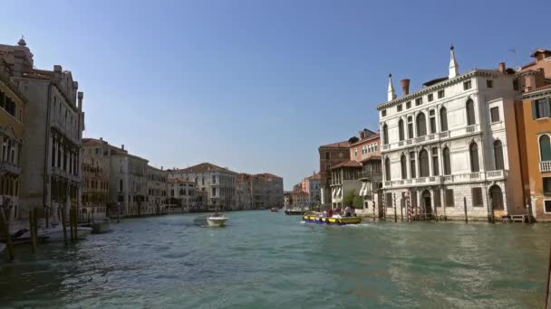 Velký kanál v Benátkách, Itálie — Stock video
