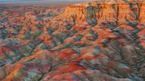 Canhões listrados coloridos texturais Tsagaan suvarga — Vídeo de Stock