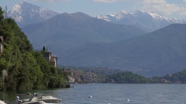 Krajina Como Jezera Mezi Horami Itálii Lombardie — Stock video