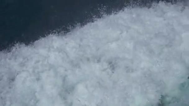 Хвилі Вітрильного Корабля Морі — стокове відео