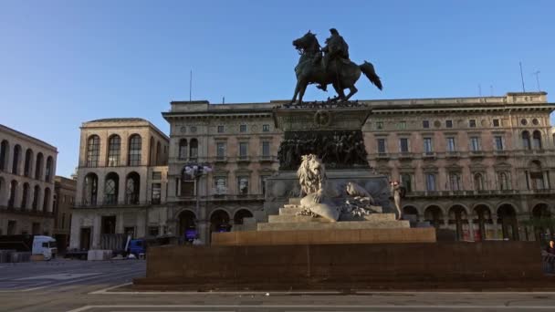 Mailand Italien Circa Mai 2017 Der Mailänder Dom Und Das — Stockvideo