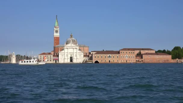 Venice Italy Circa May 2017 View San Giorgio Maggiore Church — 비디오