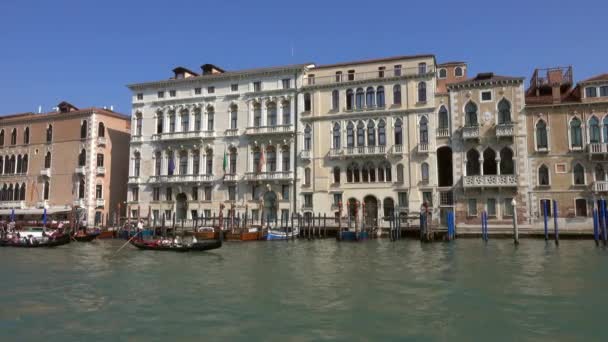 Venecia Italia Circa Mayo 2017 Vista Venecia Desde Barco Navegando — Vídeo de stock