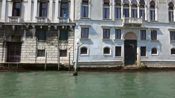 Venice Talya Circa Mayis 2017 Talya Büyük Kanal Boyunca Giden — Stok video