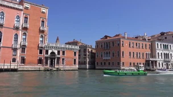 Venice Italy Circa May 2017 View Venice Boat Sailing Grand — 图库视频影像