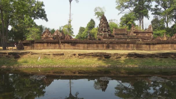 シェムリアップBanteay Srei Temple シェムリアップ カンボジア — ストック動画