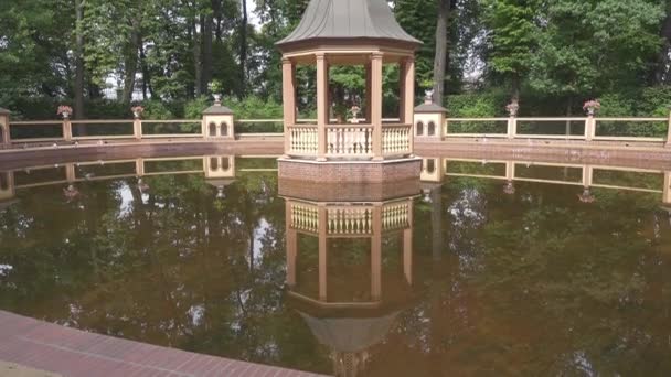 Alte Laube Sommergarten Sankt Petersburg Russland — Stockvideo