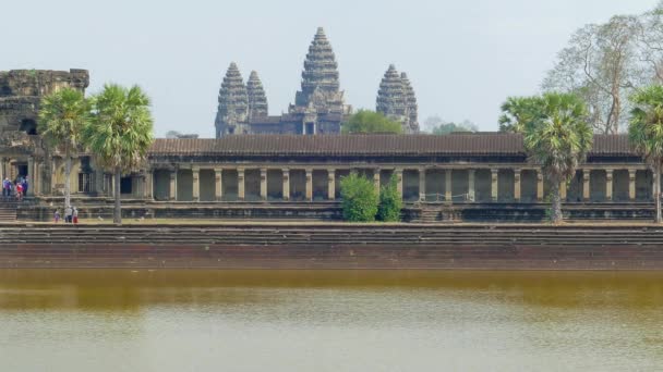 Tempellandschaft Angkor Wat Siem Reap Kambodscha — Stockvideo