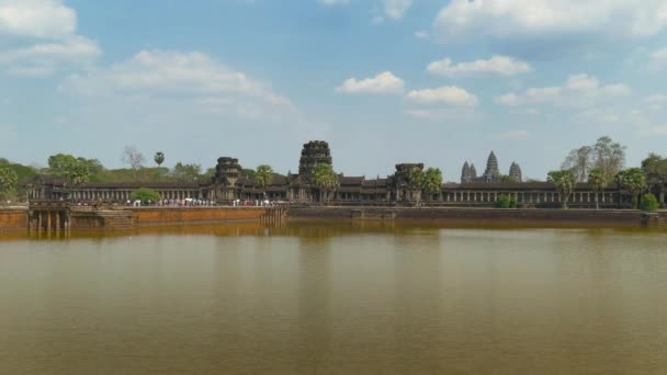シェムリアップ カンボジアのアンコールワット寺院の風景 — ストック動画