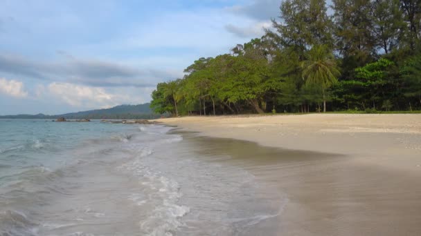 Skönhet Natur Landskap Med Strand Och Hav Khao Lak Thailand — Stockvideo