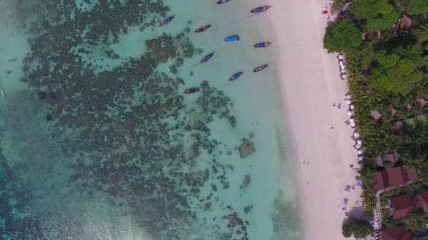 Vista Superior Vídeo Aéreo Avión Tripulado Volador Belleza Paisaje Natural — Vídeo de stock