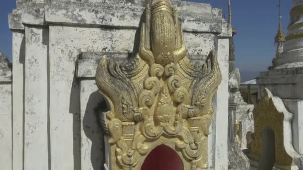 Shwe Inn Thein Paya Templo Complexo Perto Inle Lake Centro — Vídeo de Stock