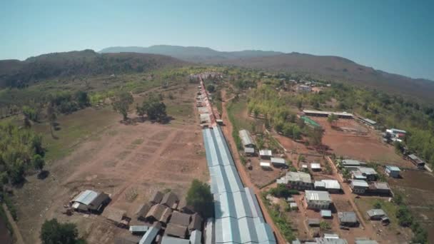 Vista Aerea Shwe Inn Thein Paya Tempio Complesso Vicino Lago — Video Stock