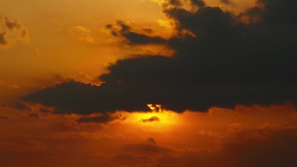 Krásný Západ Slunce Nebe Pozadí — Stock video