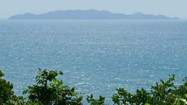 Paisaje Con Costa Rocosa Mar Koh Lanta Tailandia — Vídeos de Stock