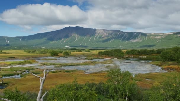Caldera Del Volcán Uzón Reserva Natural Kronotsky Kamchatka Rusia — Vídeos de Stock
