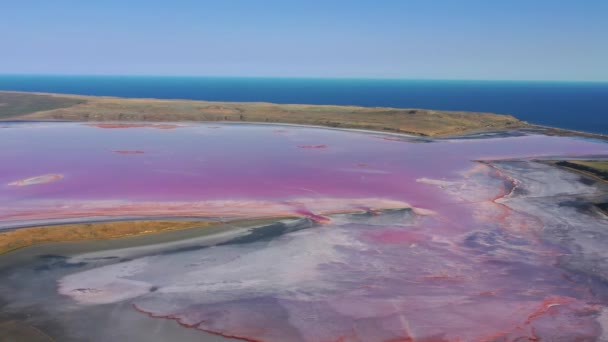 Karadeniz Yakınlarındaki Pembe Göl Çevresindeki Hava Durumu Karalarsky Parkı Ndaki — Stok video