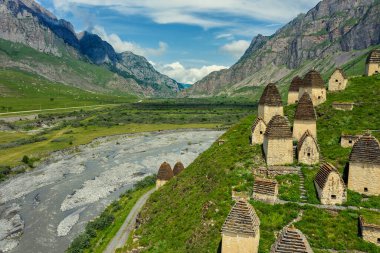 Dead Town Dargavs In North Ossetia clipart