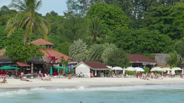 Koh Lipe Thailand Circa Jan 2017 Bílá Písečná Pláž Pattaya — Stock video