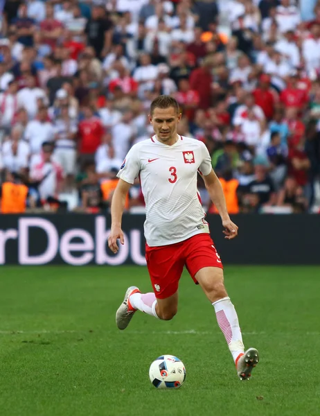 Marsylia Francja Czerwca 2016 Artur Jedrzejczyk Polski Kontroluje Piłkę Podczas — Zdjęcie stockowe