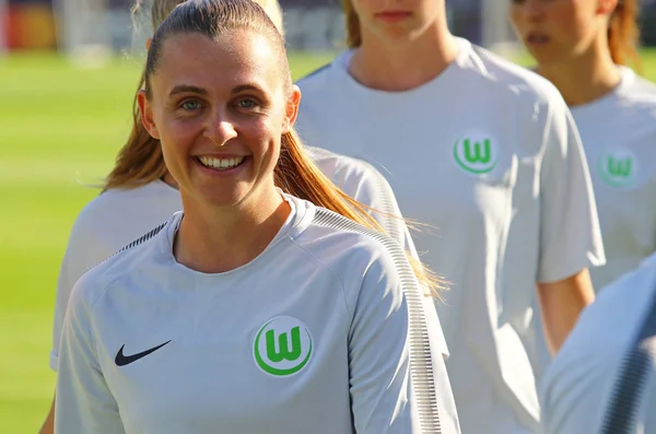 Kiev Ukraina Maj 2018 Noelle Maritz Vfl Wolfsburg Leenden Träningspasset — Stockfoto