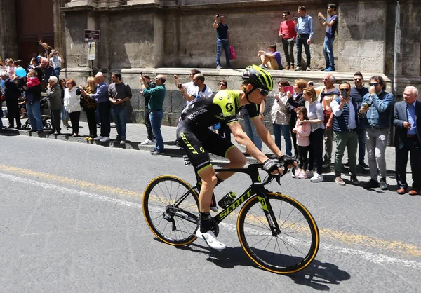 Catânia Itália Maio 2018 Ciclista Jack Haig Austrália Team Mitchelton — Fotografia de Stock