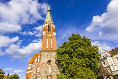 Sopot St.George'nın Roma Katolik Kilisesi. 1899-1901 Neo Gotik tarzda inşa edilmiş. Sopot tatil beldesi, Polonya en ünlü dönüm noktası binalarda bir biridir