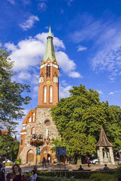 Sopot Πολωνία Ιουλίου 2015 Του Αγίου Γεωργίου Ρωμαιοκαθολική Εκκλησία Στο — Φωτογραφία Αρχείου