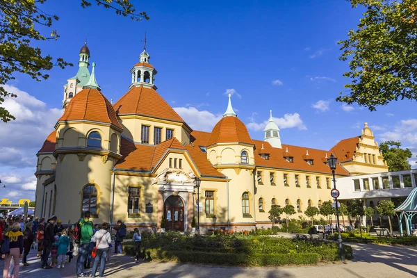 Sopot Polonia Luglio 2015 Edificio Storico Dell Istituto Balneologia Vecchio — Foto Stock