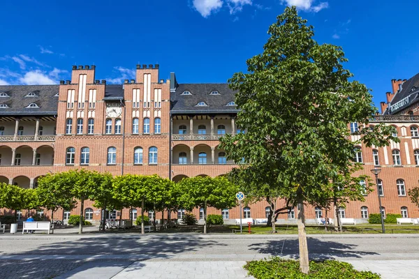 德国柏林 2014年7月1日 拉维埃耶 Universitatsmedizin 欧洲最大的大学诊所 拉维埃耶研究组织 Cro 在校园拉维埃耶米特 Ccm 的建设 — 图库照片