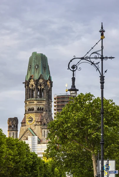 Kaiser Wilhelm Kirche Gedächtniskirche Kurfürstendamm Berlin Tyskland Viktigaste Turistattraktionerna Berlin — Stockfoto
