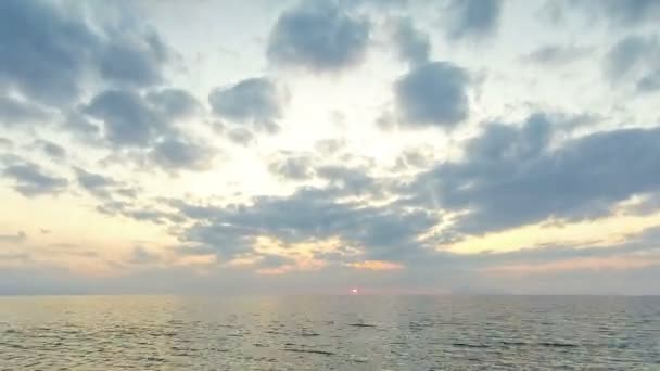 ミラッツォ町 シチリア島 イタリアのティレニア海に沈む夕日 時間の経過 — ストック動画