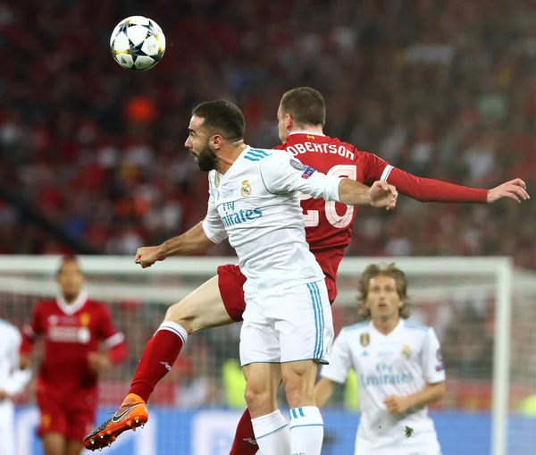 Kijev Ukrajna Május 2018 Karim Benzema Real Madrid Fehér Ban — Stock Fotó
