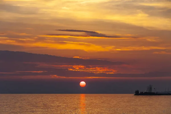 Wschód Słońca Nad Jeziorem Balaton Węgry Kolory Pastelowe Rano Jeziora — Zdjęcie stockowe