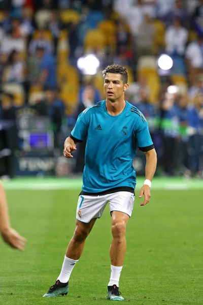 Kyiv Ucraina Maggio 2018 Cristiano Ronaldo Del Real Madrid Azione — Foto Stock