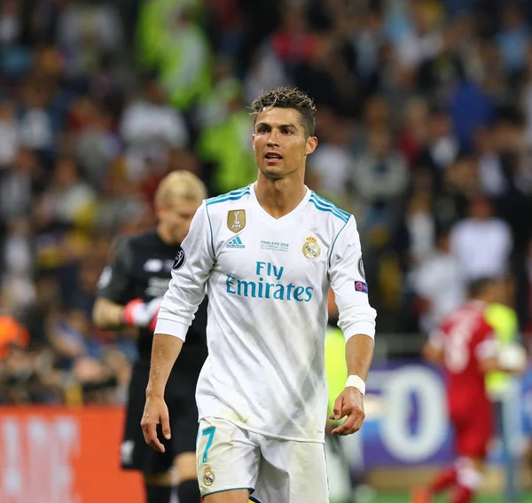 Kyjev Ukrajina Května 2018 Portrét Real Madrid Hráč Cristiano Ronaldo — Stock fotografie