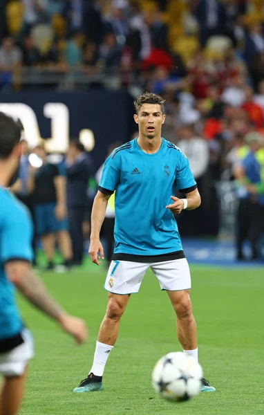 Kyiv Ucraina Maggio 2018 Cristiano Ronaldo Del Real Madrid Azione — Foto Stock