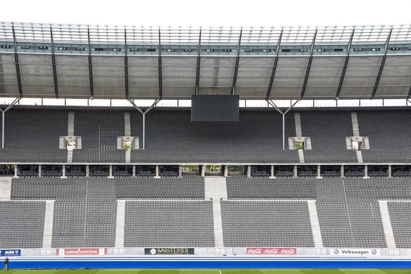Berlin Niemcy Września 2017 Pustych Trybun Olympiastadion Stadion Olimpijski Berlinie — Zdjęcie stockowe