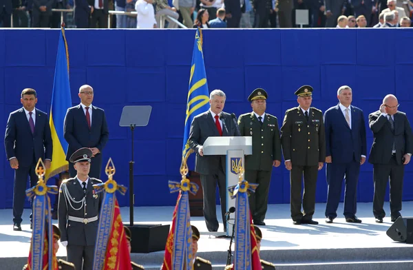 Kiev Ukrayna Ağustos 2018 Ukrayna Cumhurbaşkanı Petro Poroshenko Kiev Ukrayna — Stok fotoğraf
