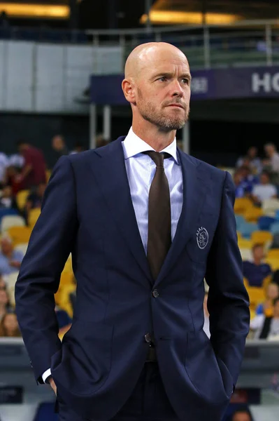 Kyiv Ukraine Août 2018 Erik Ten Hag Entraîneur Afc Ajax — Photo