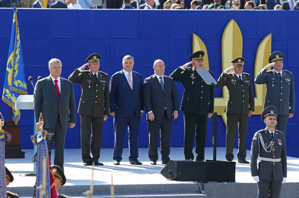 Kyiw Ukraine August 2018 Präsident Der Ukraine Petro Poroschenko Generäle — Stockfoto